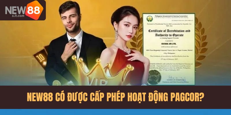 New88 sở hữu giấy phép bởi cơ quan uy tín PAGCOR