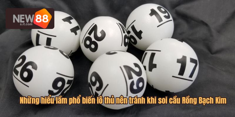 Những hiểu lầm phổ biến lô thủ nên tránh khi soi cầu Rồng Bạch Kim